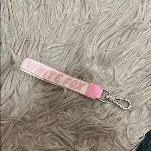 White Fox Keychain